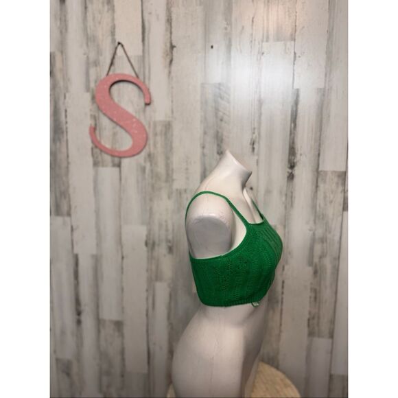 Fredman 1996 Green Knit Crop Top & Midi Skirt Set Size Small nwt - Picture 6 of 10